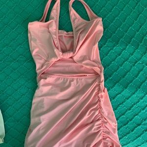 Kaximil Women's Bodycon Sleeveless Cut Out Ruched Tank Mini Club Party Dresses